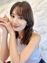 ロンド ロワール 門前仲町(Lond Loire)&nbsp;くびれヘアハイライトカラーアプリコットオレンジ門前仲町0808