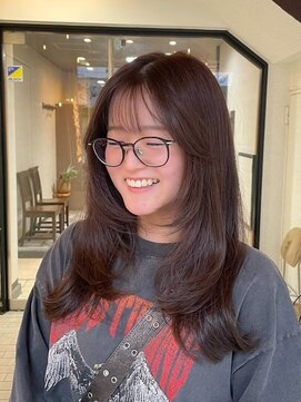 ヘアプレイスソル (HAIR PLACE SoL) ロングレイヤー/ココアブラウン/艶髪