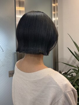 ラニヘアサロン(lani hair salon) オリーブグレー/ボブ/透明感