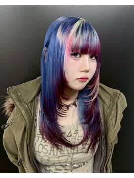 ヌル 原宿店(Null) オーダーメイド/ケアブリーチカラー/セクションカラー/姫ウルフ