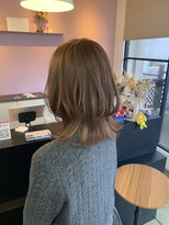 アヴァンス 北花田店(AVANCE) 【#カプチーノ】×ブリーチなしダブルカラー×くびれレイヤー