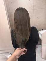 ウニュ(unu.)&nbsp;ブリーチなしオリーブカラー、髪質改善トリートメント