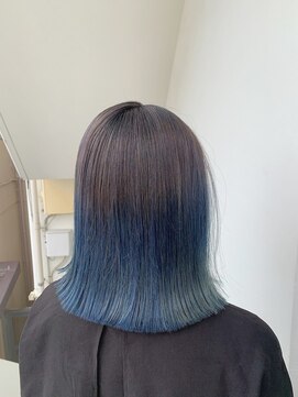 salon de MiLK 札幌大通店【サロン ド ミルク】 *カッコいい感じの寒色で作るグラデーションカラー