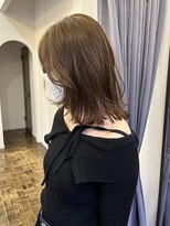 ヘアーアイスカルテット(HAIR ICI QUARTET)&nbsp;春カラー◎オリーブベージュ/顔周りレイヤー/くびれヘア