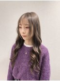 顔まわりレイヤー×モテ髪グレージュ