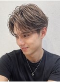大人ニュアンスセンターパートフェザーパーマ30代40代p大宮