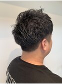 ツーブロックショート