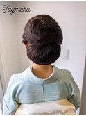 お着物スタイル☆大きめシニヨン☆