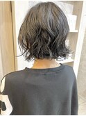 福山市美容室Caary ぱつっとミニボブ くるっとパーマ