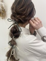 ブライダルヘアメイクロングアレンジ