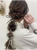 ブライダルヘアメイクロングアレンジ