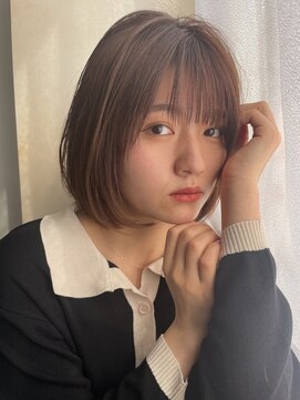 イオエ(ioe) イメチェン/外ハネボブ/ワイドバング/ブルーブラック/美髪