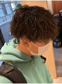 メンズマッシュパーマニュアンスパーマスパイラルパーマ刈り上げ
