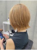 レイヤーボブ/切りっぱなしボブ/外ハネボブ