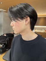 メンズ/センターパート/横分けセンターパート/ハイライト