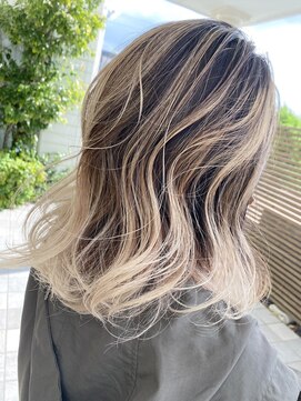 リアン 徳重店(Rian) バレイヤージュ×ベージュ