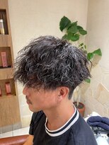 ヘアリゾート エーアイ 原宿(Ai for men) メンズ ツイストスパイラル ツーブロック フェード黒髪ショート