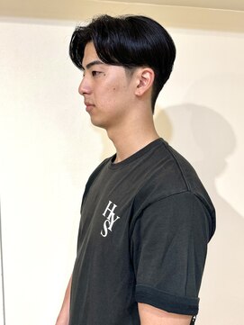 クレビアテン(CreBiA ten_) メンズ　ニュアンスパーマ　センターパート