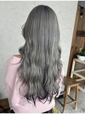 シルバー×裾ブラックカラー
