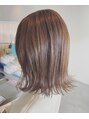 フープヘアー(HOOP.HAIR)&nbsp;脱白髪染めで明るめでも白髪が染まるベージュカラー♪