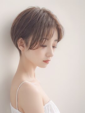 ルミヘアー 金沢駅西口店(Lumi hair) 《Lumi hair》ベリーショート×ミルクティベージュ　￥13900
