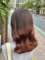 アンドバイモードケイズ (and by MODE K's)&nbsp;ブリーチなしグラデーション/オレンジブラウン