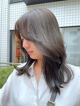 エイゾー(EIZO) 【ブリーチなし】グレージュカラー/レイヤーカット/韓国レイヤー
