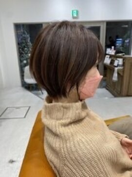 ネイロ 北千住(NeiRo) 大人ショートボブ丸みショートカットマッシュショート前髪あり