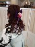 袴着付けヘアセット一式　大学生
