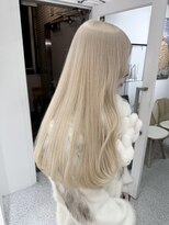 ペレ 渋谷(PELE)&nbsp;イメチェン/ホワイトブロンド/外ハネボブ/ワイドバング/渋谷