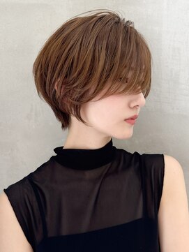 ロンドエニカ 大宮(Lond enika) イメチェン外ハネボブ美髪ワイドバングレイヤーショート/大宮