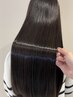  【理想の艶髪へ】カット+髪質改善カラー+りんご幹細胞&COTA4step