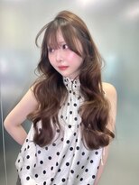 リリー(Lilley) マロンベージュ×小顔レイヤー×韓国風巻き×髪質改善