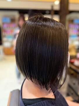 ヘアリゾート粋 ティガ 池袋店(tiga) 前下がりボブ/ナチュラルブラウン/艶髪