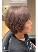 暗い白髪染めを卒業/ブリーチで透明感ベージュに　archive垂水