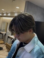 曲がる縮毛矯正専門店 バイ レイズ 名駅(曲がる縮毛矯正専門店 by RAYS)&nbsp;ハイライトメッシュ毛流れニュアンス刈り上げセンターパート h