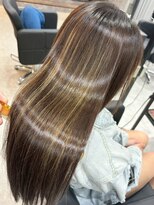 ハーシーバイアポロ 相模大野(HERSHE by apollo)&nbsp;x髪質改善/ホワイトグレージュ/レイヤーカット/チェリーブラウン