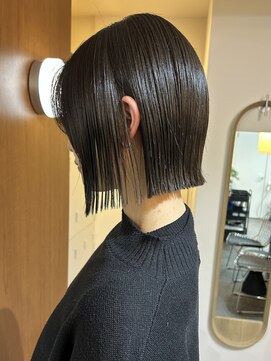 ワット(W) 【W】小林 オリーブグレー/切りっぱなしボブ