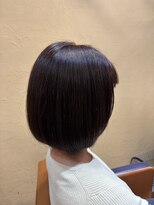 オッジ ヘアー ジャッロ(Oggi Hair giallo) ワンレンボブ 2月