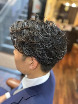 グランアージュ 池袋東口店(grandage) 【メンズカットパーマ】朝ラク・大人のフェザーパーマ
