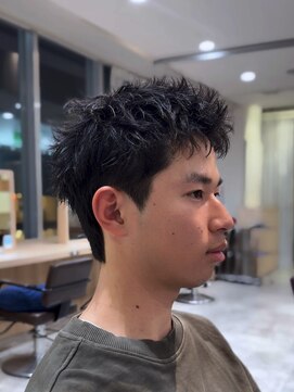 メンズヘアフェイス(Men's hair FACE。) スパイキーショート/メンズ短髪/ピンパーマ