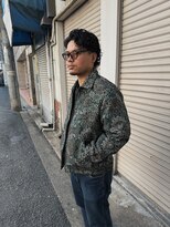 ハイセンス(HISENSE)&nbsp;メンズパーマグランジパーマメンズミディアムヘア癖毛風【GIA】
