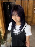 ダークラベンダー/ダブルカラー/ケアブリーチ/髪質改善/新潟