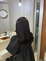 ページヘアープラス(PAGE HAIR+)&nbsp;暗髪だけど垢抜け間違いなしオリーブカラー！