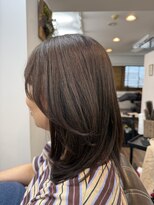 ヘアーサロン ラフリジー(Loufreasy)&nbsp;艶ブラウンの軽やかミディアムレイヤー