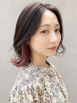エストアール フクオカ 福岡博多店(est-r. Fukuoka)&nbsp;大人可愛いインナーカラー×くびれヘア