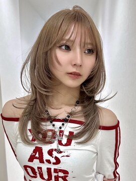 アイトーキョーエス 渋谷(AI TOKYO S) ハッシュカット/グレージュ/デザインカラー/渋谷