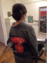 ブルーベリー(Blue Berry) 夜会巻き