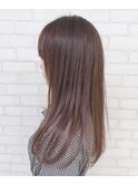 セミロング×ピンクショコラ