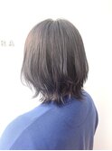 ラフレイヤーボブ_くびれシルエット　ネビージュ　外ハネ